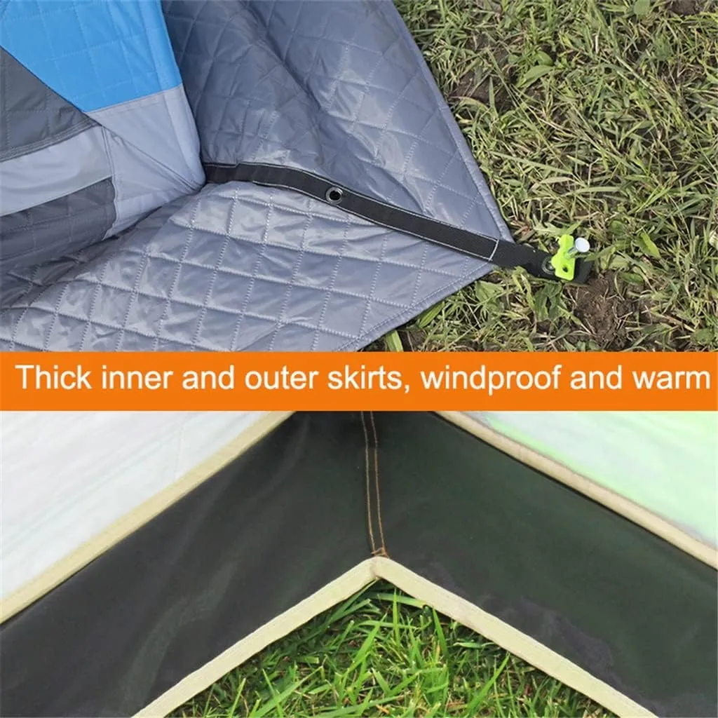 1-2 Winter Fishing Tent Winter Ice Fishing Tent Camping Tent Windproof and Rainproof Outdoor Winter Fishing Warm Tent (Color : D, Size : 200 * 180 * 150cm) (D 200 * 180 * 150cm)