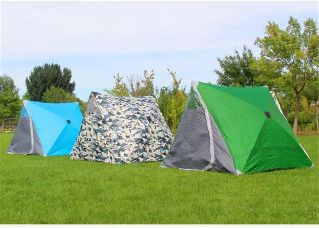1-2 Winter Fishing Tent Winter Ice Fishing Tent Camping Tent Windproof and Rainproof Outdoor Winter Fishing Warm Tent (Color : D, Size : 200 * 180 * 150cm) (D 200 * 180 * 150cm)