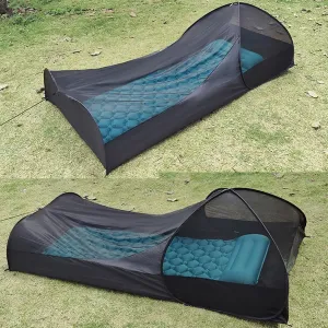 1 Person 3 Season Net Tent, Pop-Up Mesh Camping Inner Tent for Backpacking, Trekking, Outdoor Activities