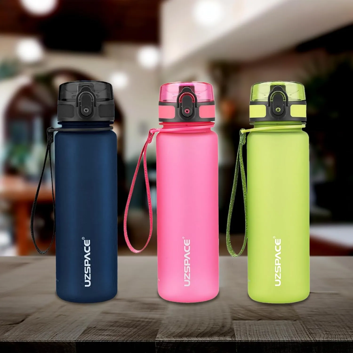 1000ml Water Bottle in Tritan Leakproof Portable Water Bottles for Gym Travel Home School Office Stay Hydrated Throughout the Day Easy Open (Green)