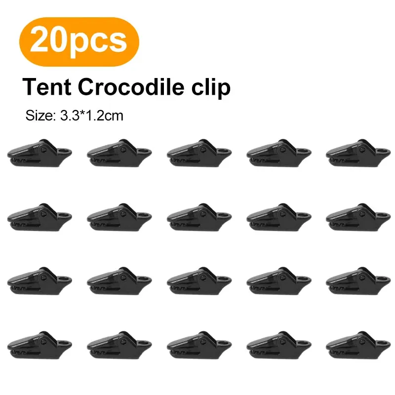 10/20/50pcs Sturdy Tent Clips for Outdoor Camping Use
