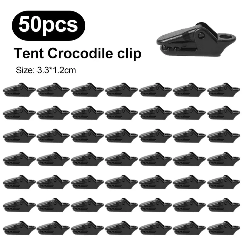 10/20/50pcs Sturdy Tent Clips for Outdoor Camping Use