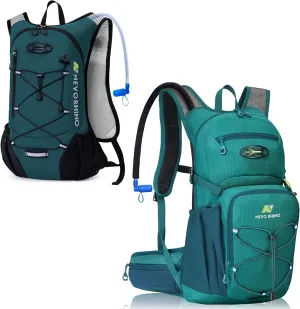 12L 18L Hiking Water Backpack with 2L/3L Water Bladder , Water Backpack for Women Men Lightweight Insulation Hydration Daypack Rucksack for Hiking, Cycling, Climbing, Camping