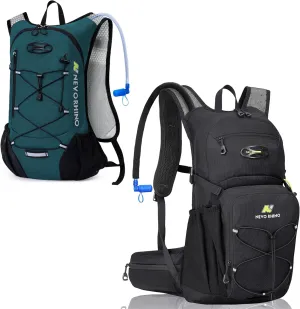 12L Hydration Pack 18L Hiking Water Backpack with 2L-3L Water Bladder , Water Backpack for Women Men Lightweight Insulation Hydration Daypack Rucksack for Hiking, Cycling