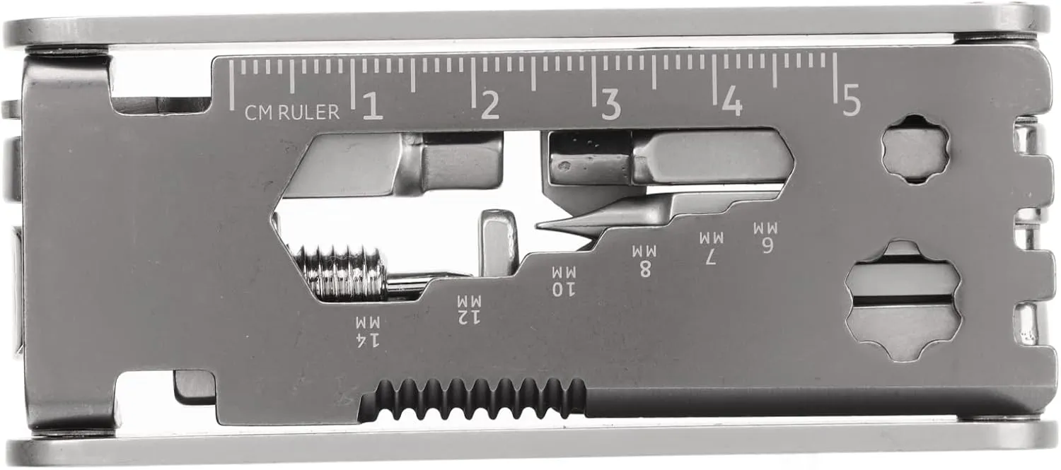 17 in 1 Stainless Steel Multi Tool, Foldable and Portable for Quick Chain Repair, Ideal for Outdoor Adventure and Daily Household Use