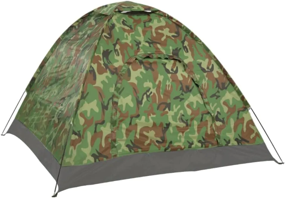 1Pc Lightweight Camouflage Tent for One Person Portable Outdoor Camping Shelter with Quick Setup for Hiking and Adventure