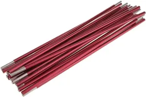 2 Pack Backpacking Awning Tent Poles - Foldable Aluminum Alloy Replacement Poles for 1-2 Person Camping Tent, 320 cm, Fuchsia