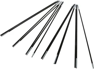 2 Pcs Foldable Tent Pole, Tent Pole Frames, Fiber Glass Rod Double Support Frames Kit for Camping Hiking Traveling