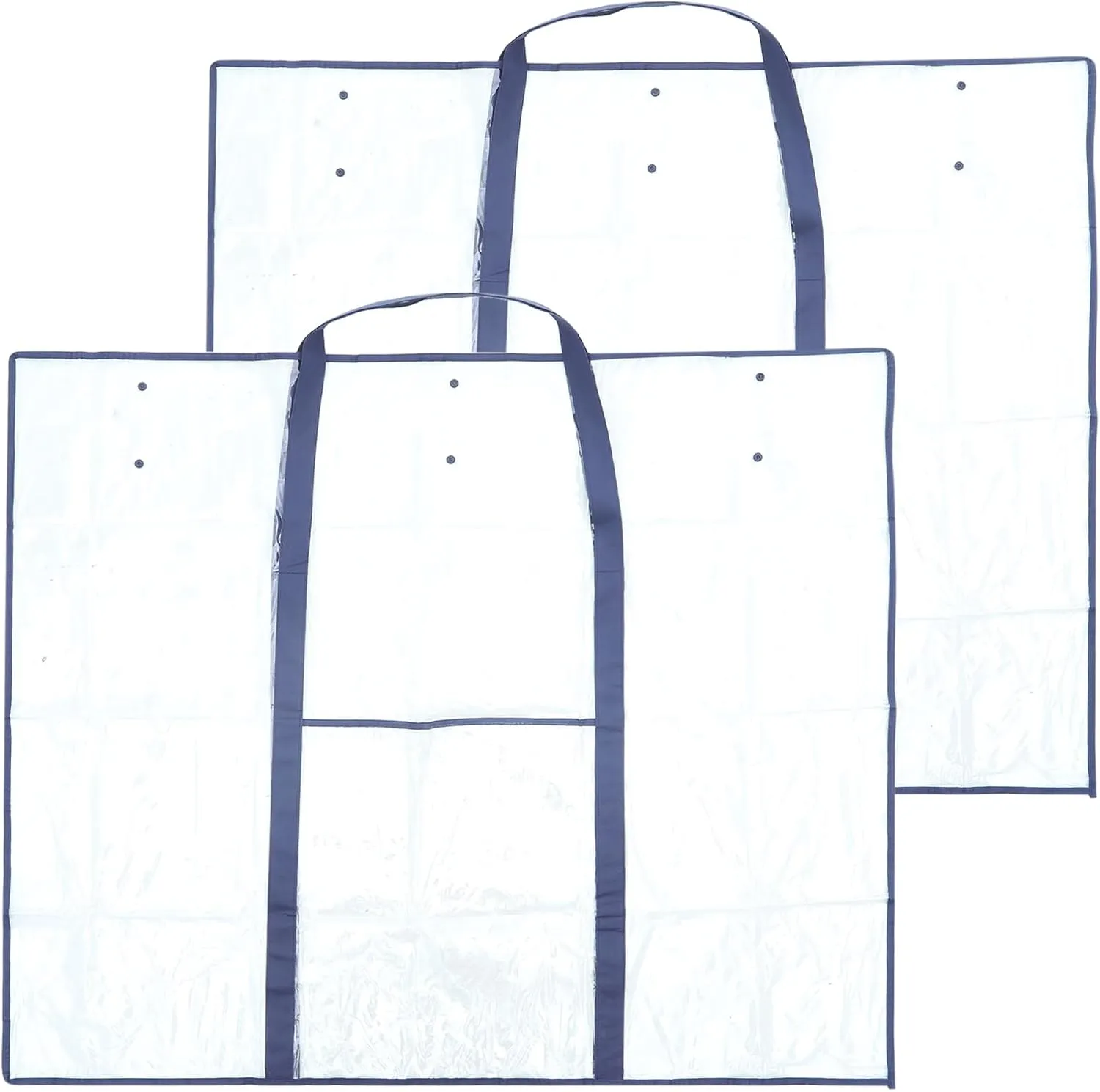 2 PCS Large Art Portfolio Bag, 48" x 36" Art Portfolio Case, Art Portfolio Bag, PVC Anchor Chart Storage, Large Capacity Bulletin Board Organizer with Pocket, For Classroom, Office(Black)