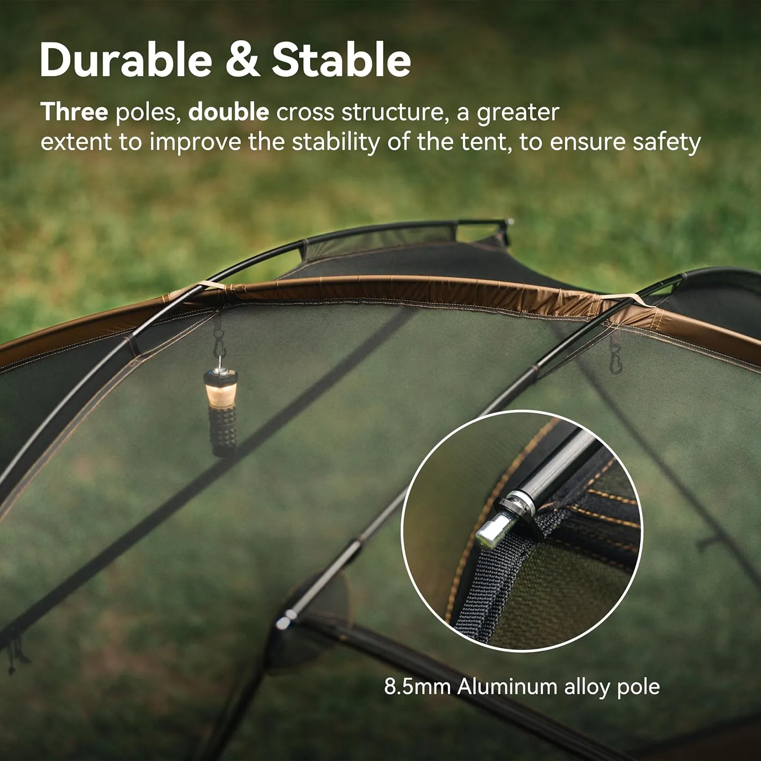 2 Person Camping Tent, Lightweight Waterproof Windproof Dome Tent, Easy Set up Multifunction Tent for Outdoor Camping Hiking