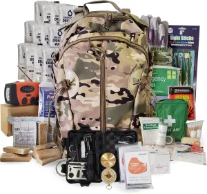 2 Person Emergency Kit/Survival Backpack for 72 Hours for Natural Disasters, Hurricanes, Emergency or Bug Out Situations