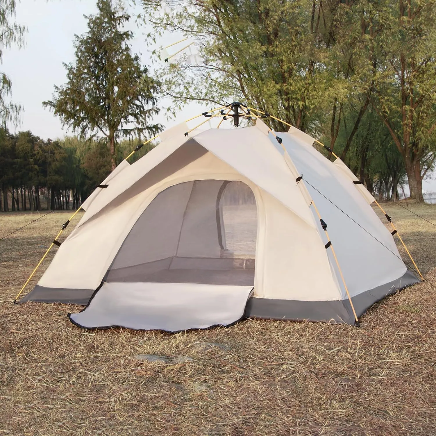 2 Person Windproof Oxford Tent Easy Setup Backpacking Tent for Camping, Hiking, Traveling