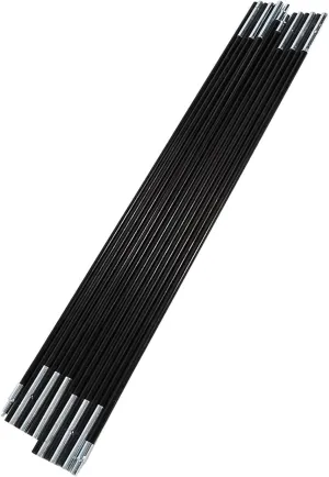 2 Pieces Tent Poles, Double Tent Pole Frame, Tent Support Poles, Camping Tent Fiberglass Poles, Bungee Cords, Foldable Tent Poles for Camping, Hiking and Traveling