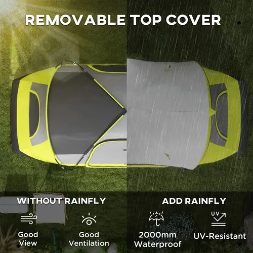 2-Room Camping Tent - Waterproof Rainfly & Screen Panels