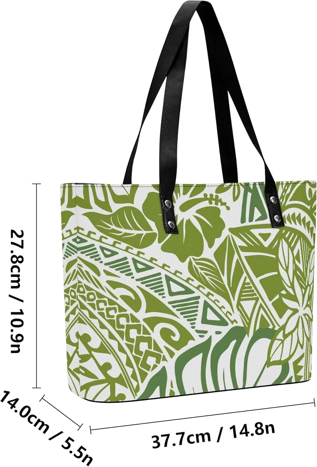 2025 Polynesian Women'S Bag 2-Piece Women'S Pu Handbag Large Capacity Shoulder Bag And The Same Purse
