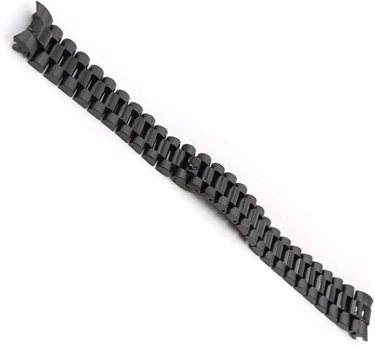 20mm 316L Stainless Steel Solid Curved End Watch Bracelet For Rolex President Screw Links Replacement Wristband Strap