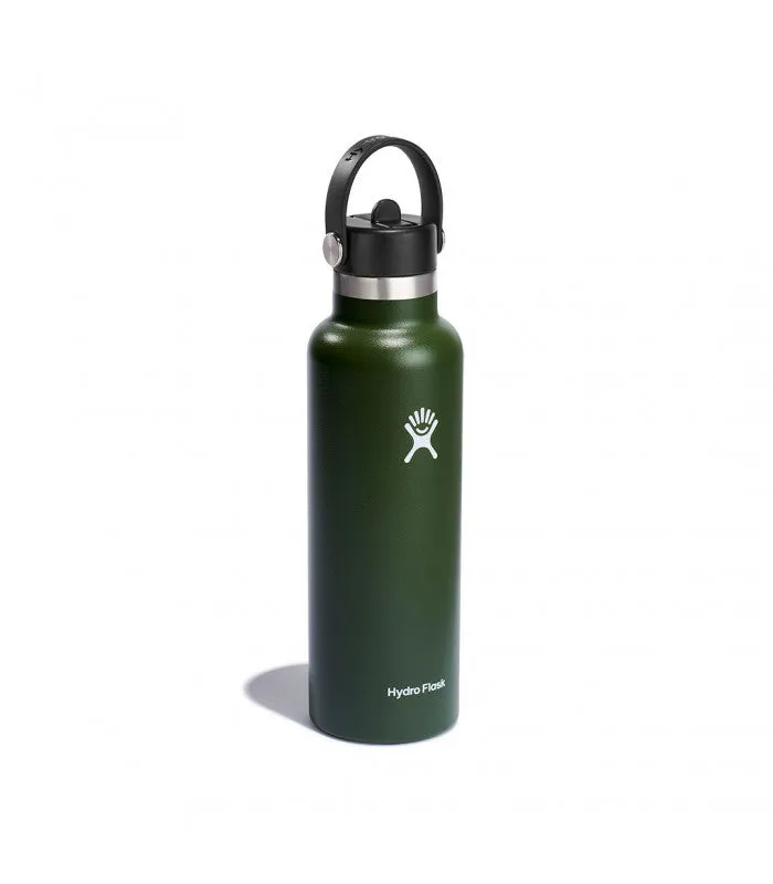 21 OZ STANDARD WITH FLEX STRAW CAP OLIVE