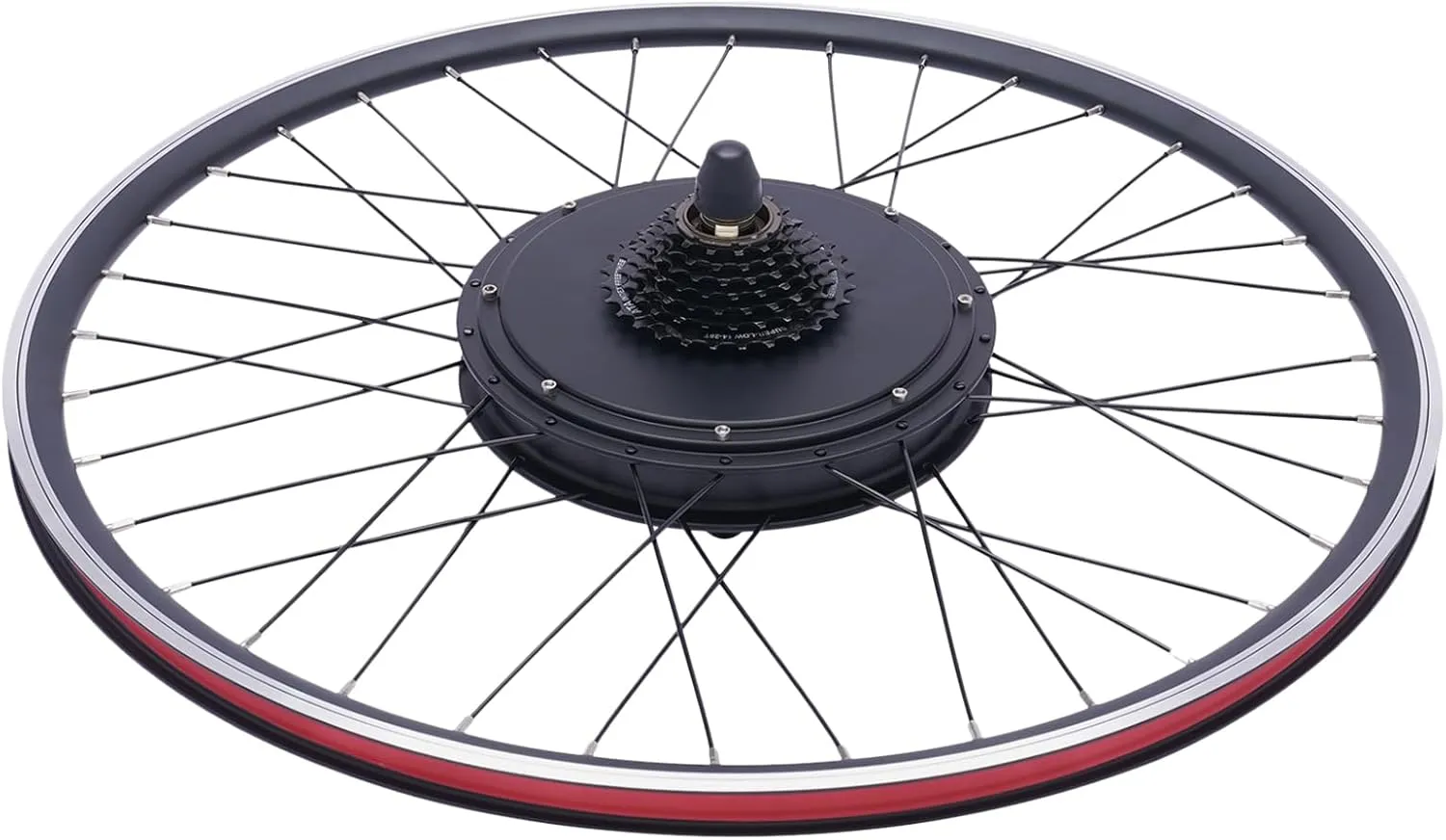 28"/29" Electric Bicycle Conversion Kit, 48V 1000W 700C Front Wheel E-Bike Motor Kit Cycling Hub Brushless Gearless Motor Aluminum Alloy w/Display for 28"/29" 700C Front Wheel of Bicycle