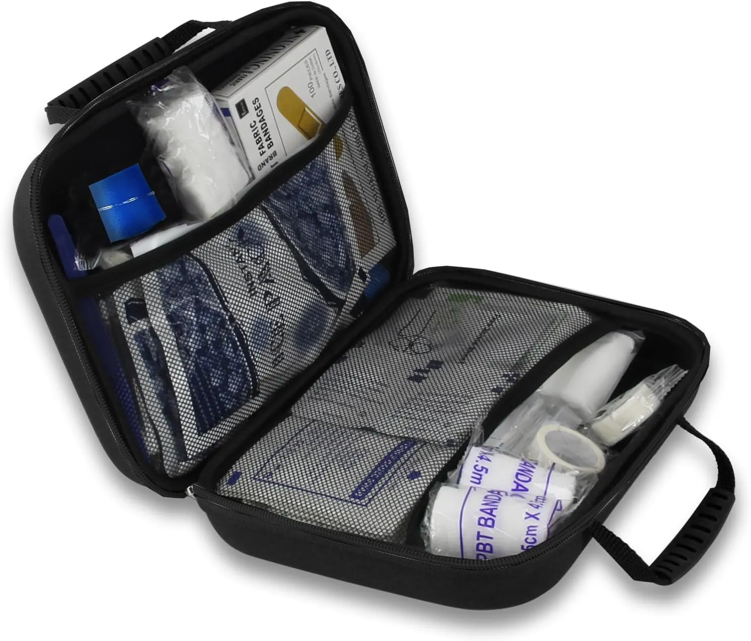 299Pcs Car First Aid Kit for Home Camping Travel Essentials First Aid Black Bag Emegency Supplies Items for Hiking