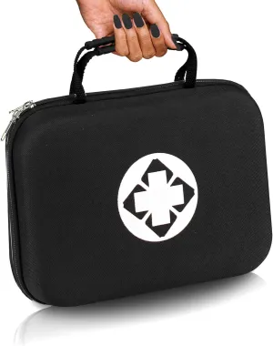 299Pcs Car First Aid Kit for Home Camping Travel Essentials First Aid Black Bag Emegency Supplies Items for Hiking