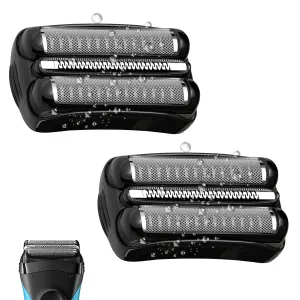 2Pack 21B Series 3 Replacement Head Compatible with Braun S3, 21B Foil and Cutter Razor Head for Braun s3 Wet and Dry Replacement Head 3040s 300s, 310s, 320s, 3050cc 360s 370cc-4, 3090cc etc.