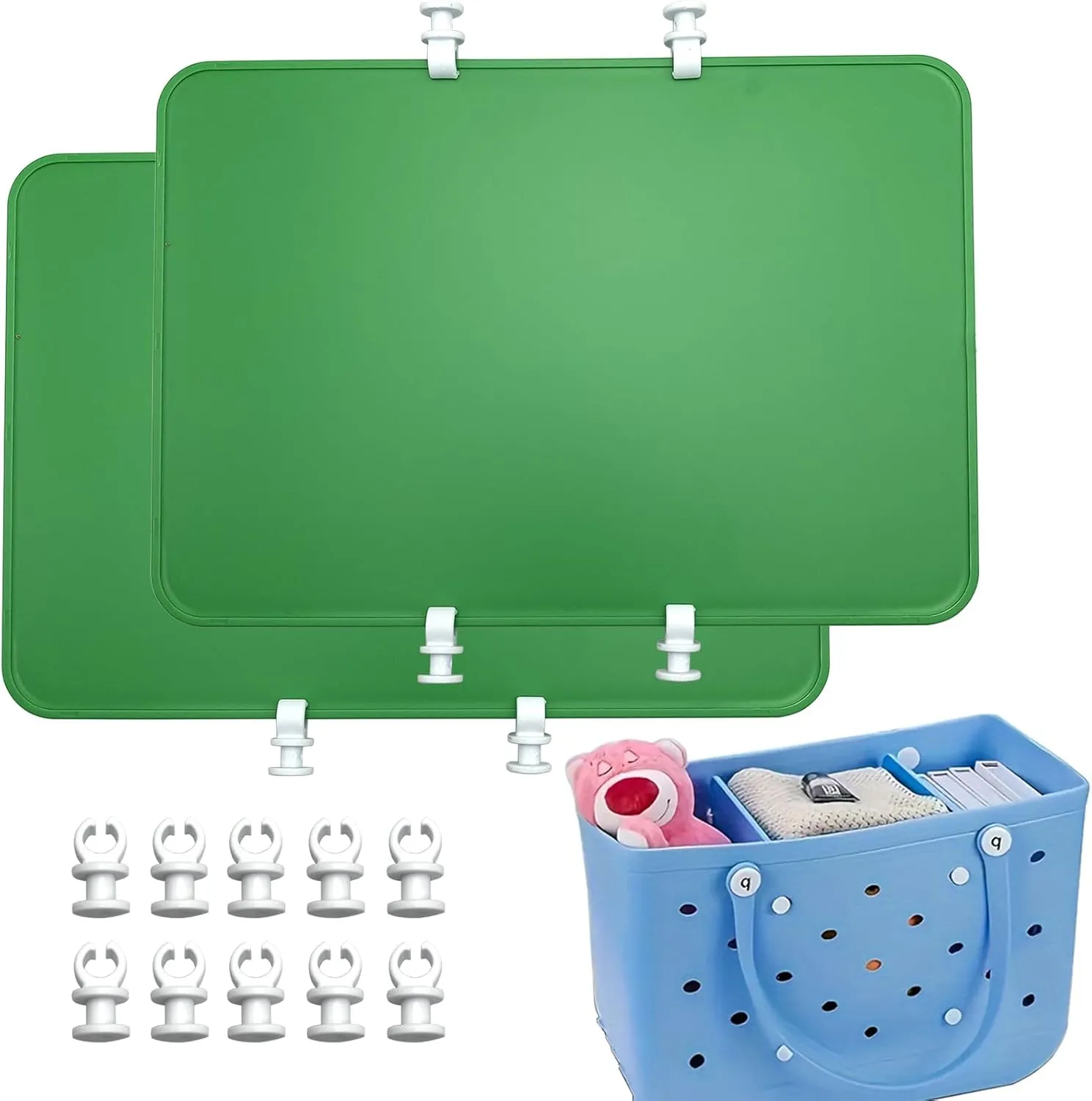 2pcs Bogg Bag Divider Tray - X Large Compatible - Green
