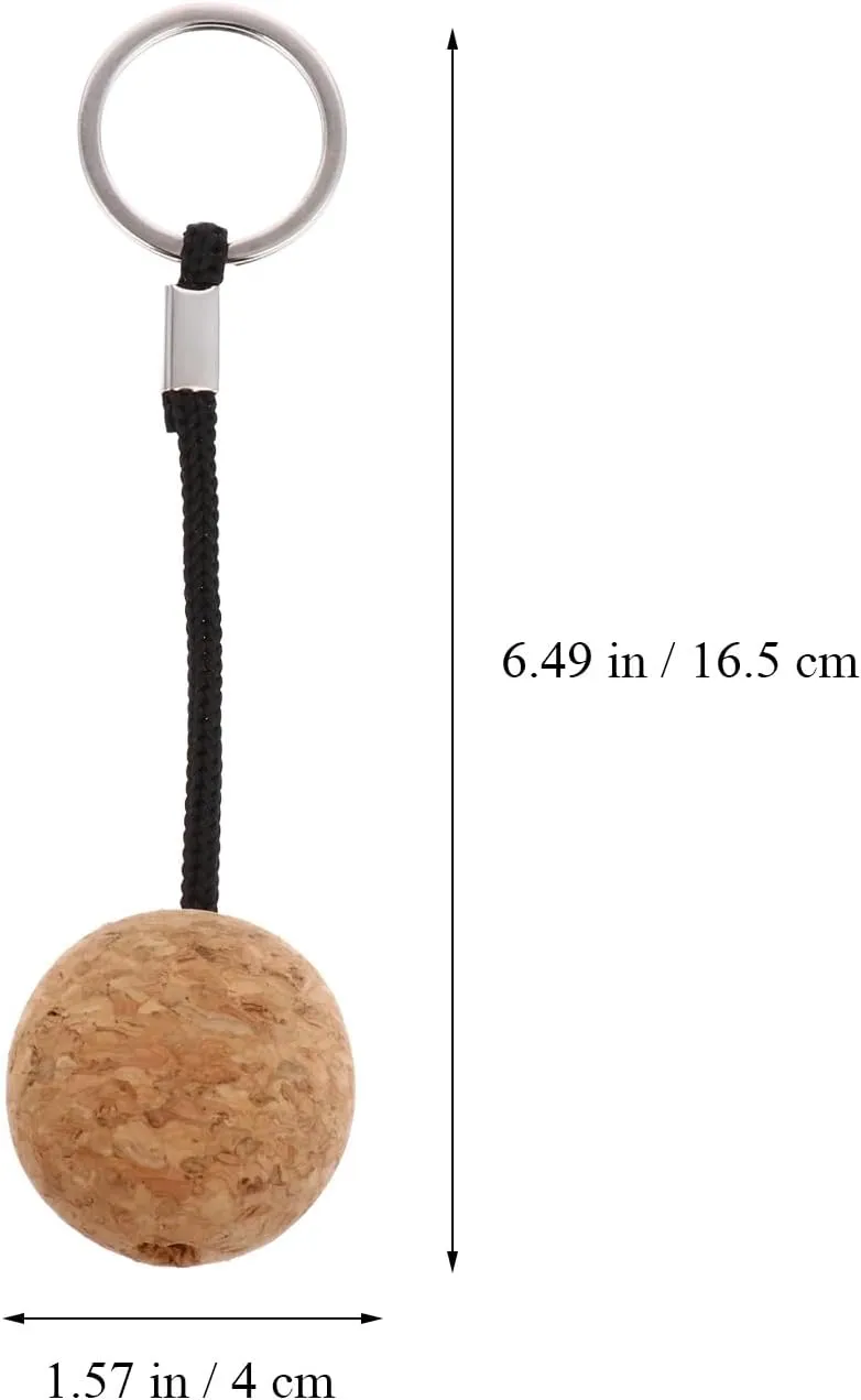 2pcs Cork Float Circle Key Ring Keychain for Keys Fishing Keychain Foam Floating Keychain Boating