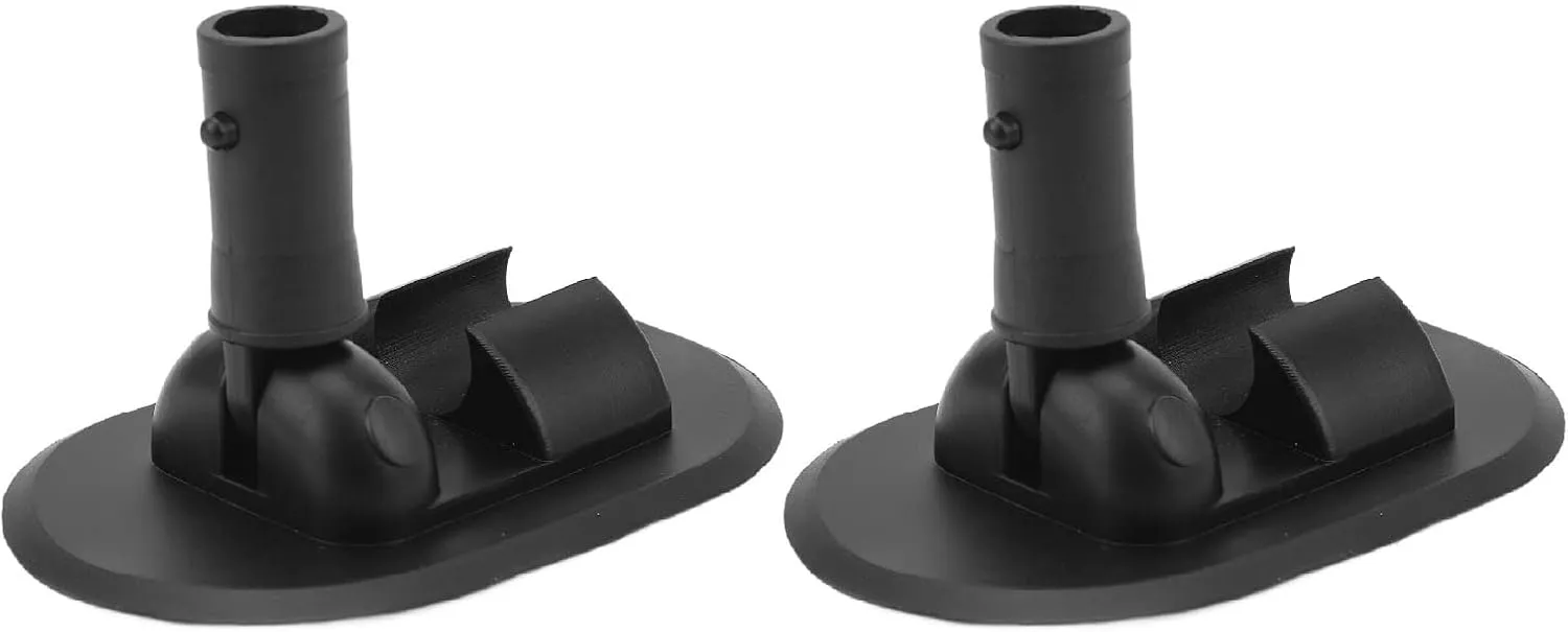 2Pcs Inflatable Boat Tent Base, PVC 180 Degree Rotatable Canopy Mount for Canoes, Speedboats, Inflatable Boats, Dinghies, and Assault Boats, for Outdoor Water Sports