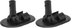2Pcs Inflatable Boat Tent Base, PVC 180 Degree Rotatable Canopy Mount for Canoes, Speedboats, Inflatable Boats, Dinghies, and Assault Boats, for Outdoor Water Sports