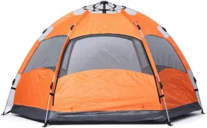 3-4 Person Tents for Camping Instant Setup Tent Double Layer Waterproof for 4 Seasons (Color : E) (E One Size)