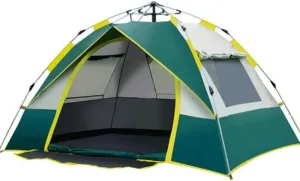 3 to 4 Person Outdoor Dome Family Camping Tent 100% Waterproof 2500mm, European Design, Easy Assembly, Durable Fabric Full Coverage - Micro Mosquito