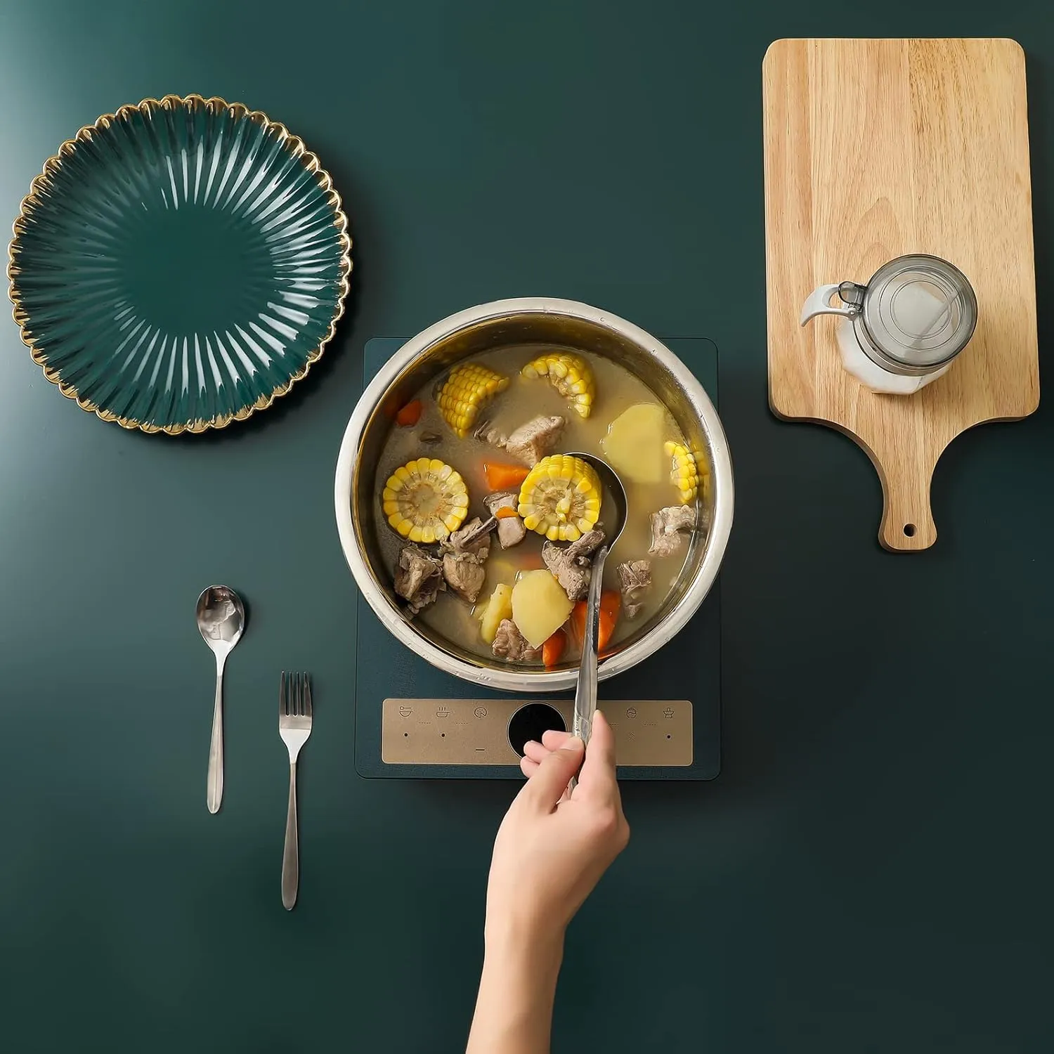 304 Stainless Steel Microporous Colander, 5QT Large Capacity with Mixing Bowl For washing vegetables, fruit and rice and for draining cooked pasta(2PC)