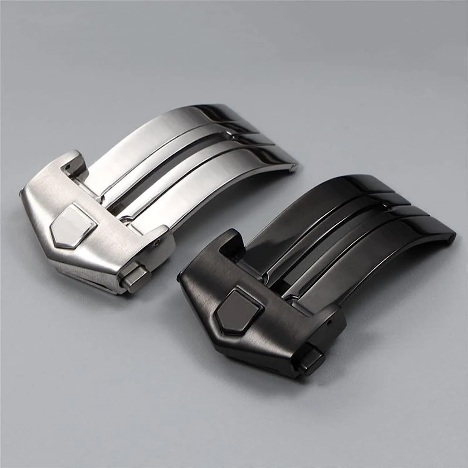 316L Stainless Steel Butterfly Watch Buckle for Tag Heuer Carrera Silver Black gold Clasp Replacement