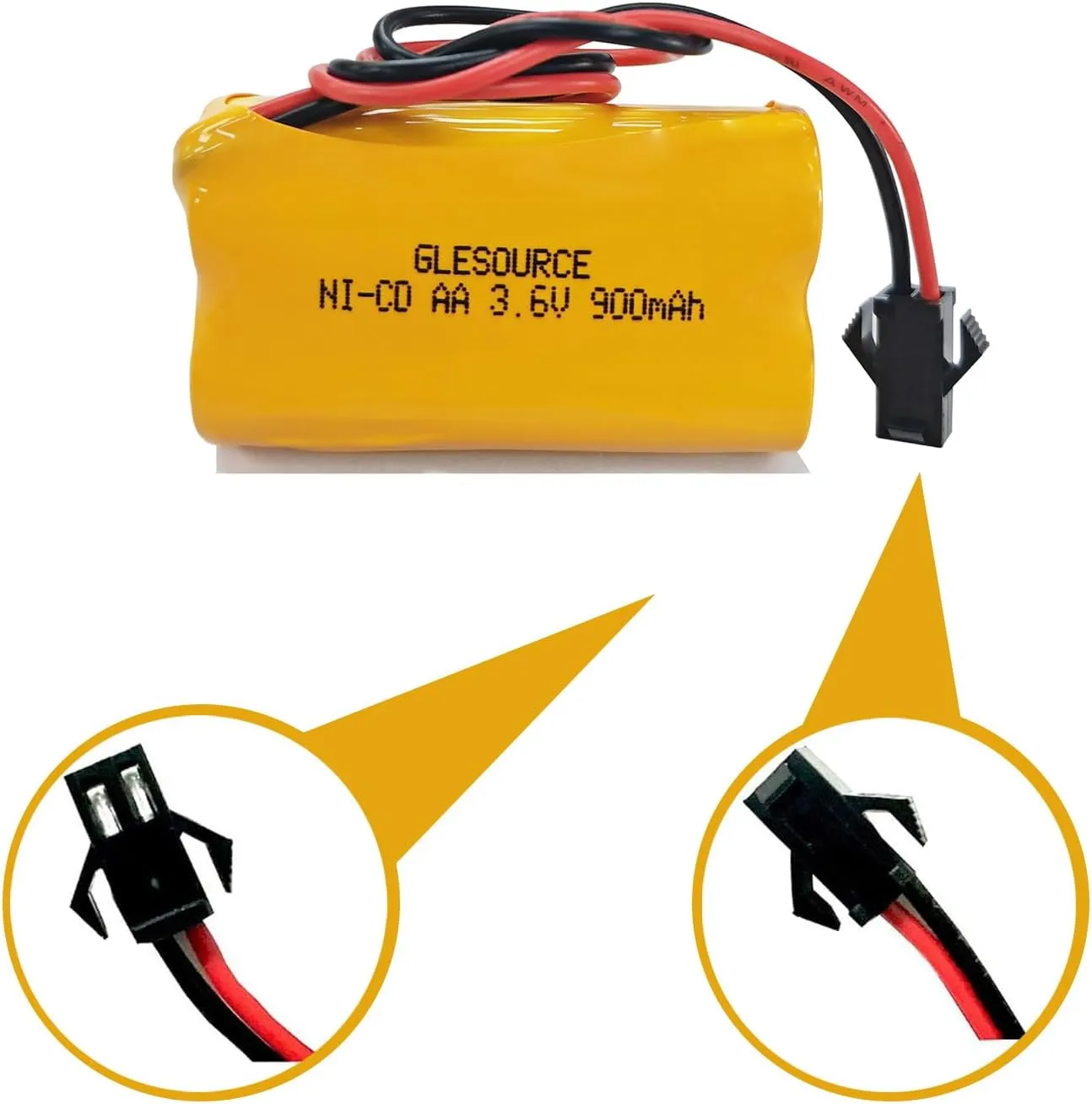 3.6 Volt Rechargeable Battery, Emergency/Exit Light Battery Compatible for Lithonia ELB B001 ELBB001 Lithonia EU2 LED Interstate ANIC1566 Unitech 0253799 (4 Pack)
