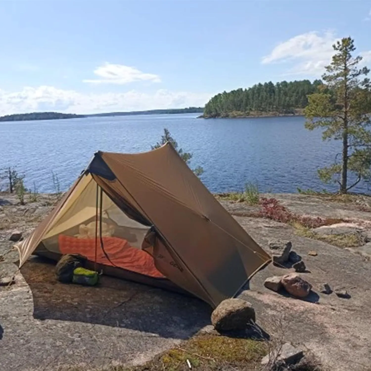 3F UL Gear Lanshan PRO Lanshan Ultralight Tent 3-Season Backpacking Tent for 1-Person or 2-Person, Waterproof Professional Tents for Camping, Trekking, Kayaking, Climbing