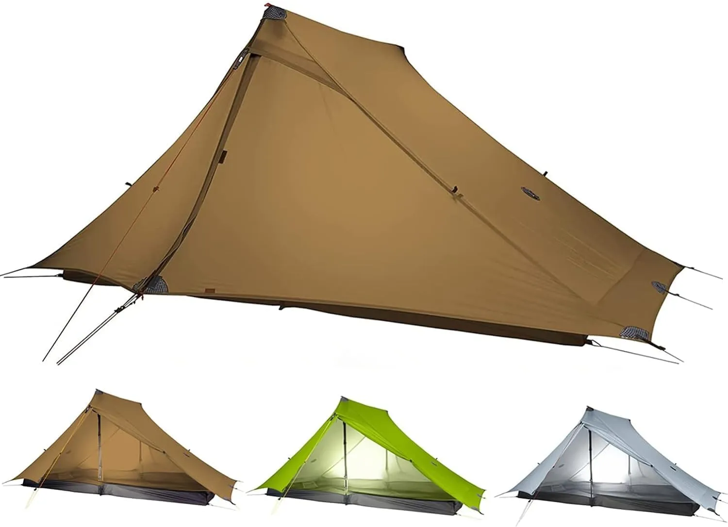 3F UL Gear Lanshan PRO Lanshan Ultralight Tent 3-Season Backpacking Tent for 1-Person or 2-Person, Waterproof Professional Tents for Camping, Trekking, Kayaking, Climbing