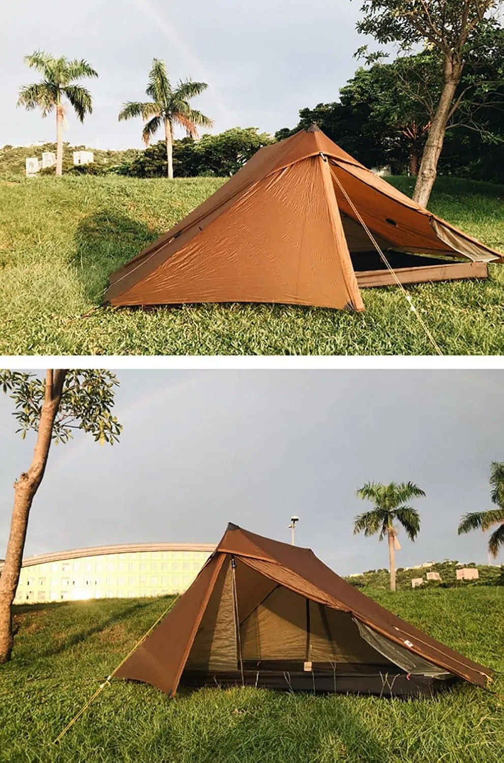 3F UL Gear Lanshan PRO Lanshan Ultralight Tent 4 Season Backpacking Tent for 2 Person, Waterproof Professional Tents for Camping, Trekking, Kayaking, Climbing, Hiking