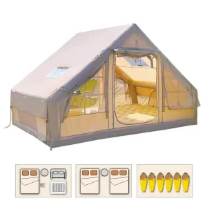 4-6 People Inflatable Tent Easy Set-Up for Camping