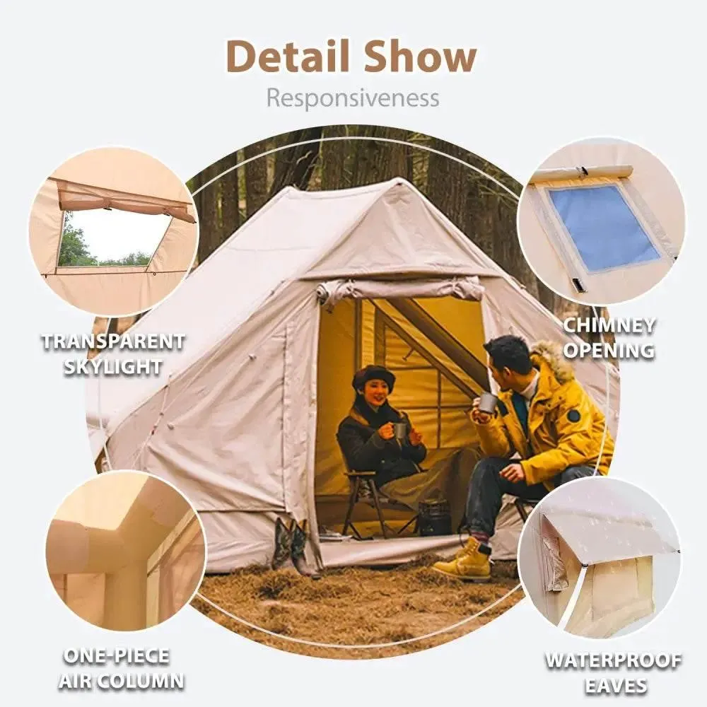 4-6 People Inflatable Tent Easy Set-Up for Camping