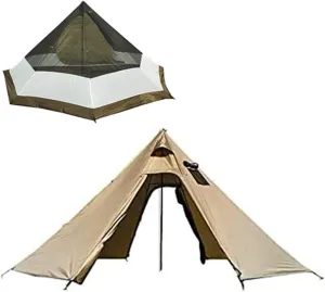 4-6 Persons Tunnel Tent, Lightweight Backpacking Tent, Double Layer Family Tent, Waterproof Camping Tent for Outdoor Hiking Camping Climing