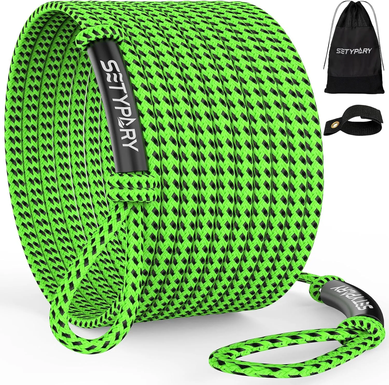 4-6K 60FT Boat Tow Rope for Tubing, Fits 1-4 Person Towable Tubes Boating, Heavy-Duty Floating Tube Tow Rope for Watersports