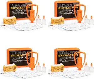 4-Pack First Aid Safety Tool F.A.S.T. Kit Emergency Venom Extractor Snake Bite and Sting Suction Pump for Hiking, Camping, Backpacking, Insect Sting & Snake Bite Treatment