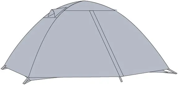 4 Person 3 Season Tent,Double Layer,Waterproof,Windproof for Family Camping Adventures
