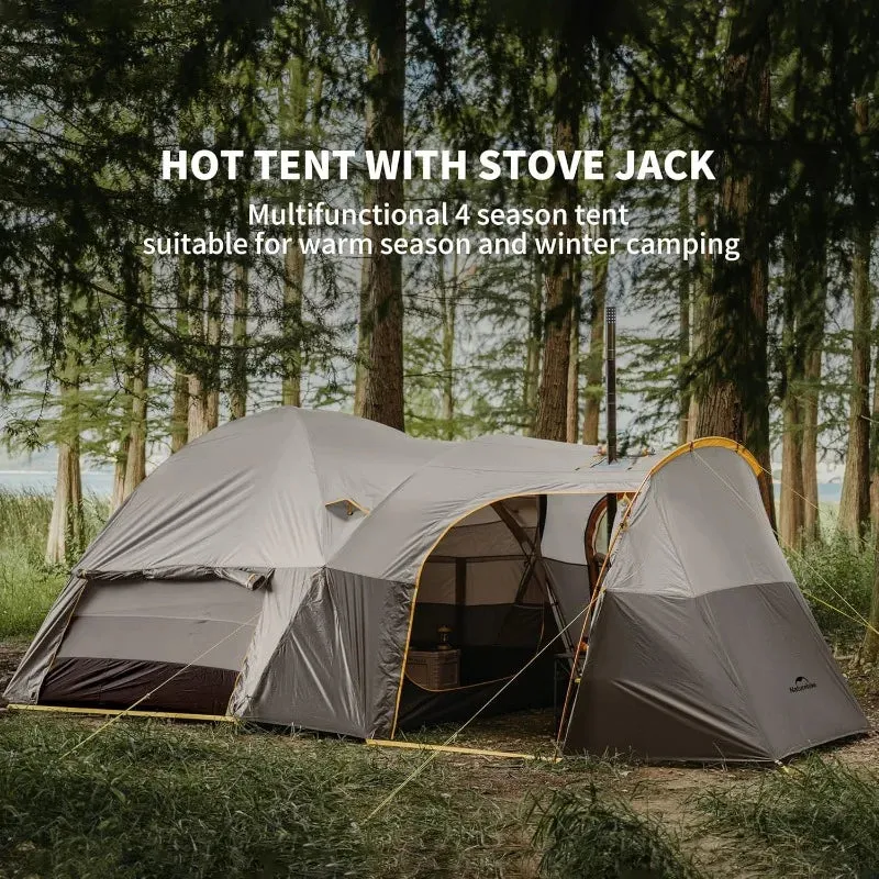 4 Season Waterproof Camping Tent with Stove Jack