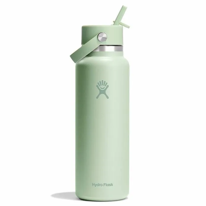 40 oz Wide Mouth with Flex Straw Cap Bottle
