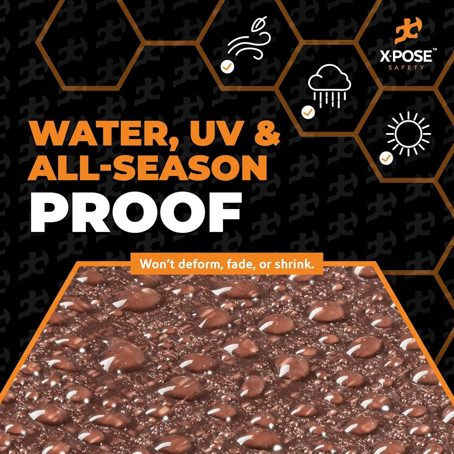 40' x 60' Brown/White Ultra Heavy Duty Tarp - 20 Mil Waterproof Cover for Rain Camping, Tent, UV Protection - Extra Large Outdoor Tarp With Reinforced Corners