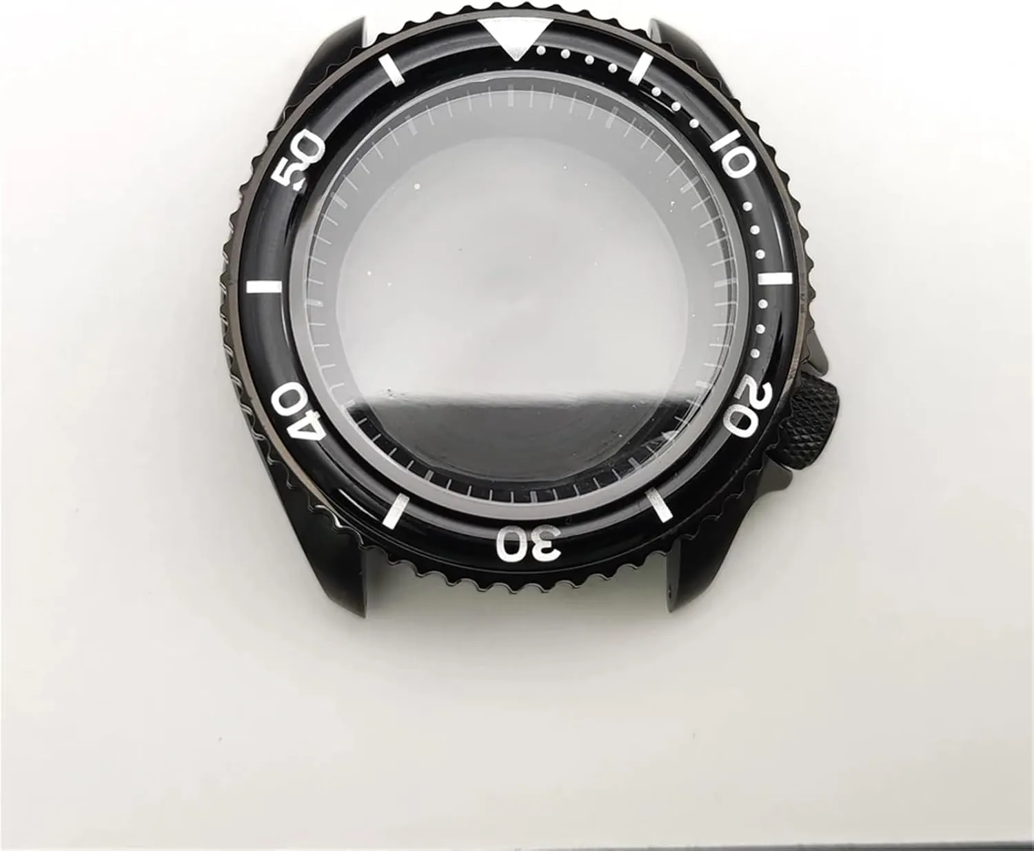 42MM Black Watch Case with Bezel For NH35A/ For NH36A Movement Conversion Kit For SKX007 Diving Watch Case