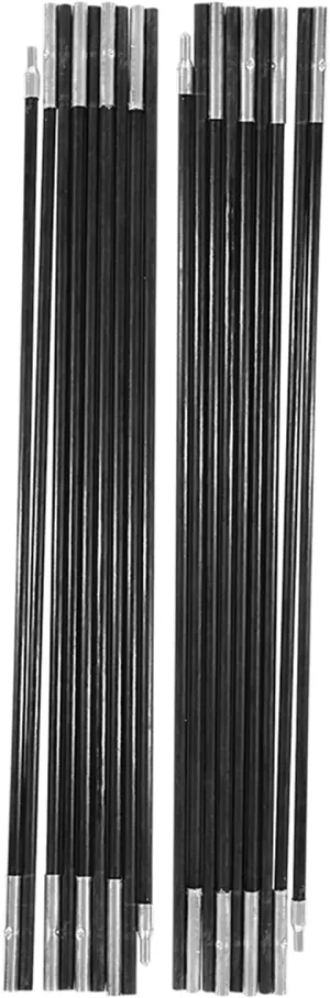 4.9M Fiberglass Camping Tent Pole,Bars Outdoor Support Rods Awning Frames Kit, for soft places, such as soil, meadow, etc
