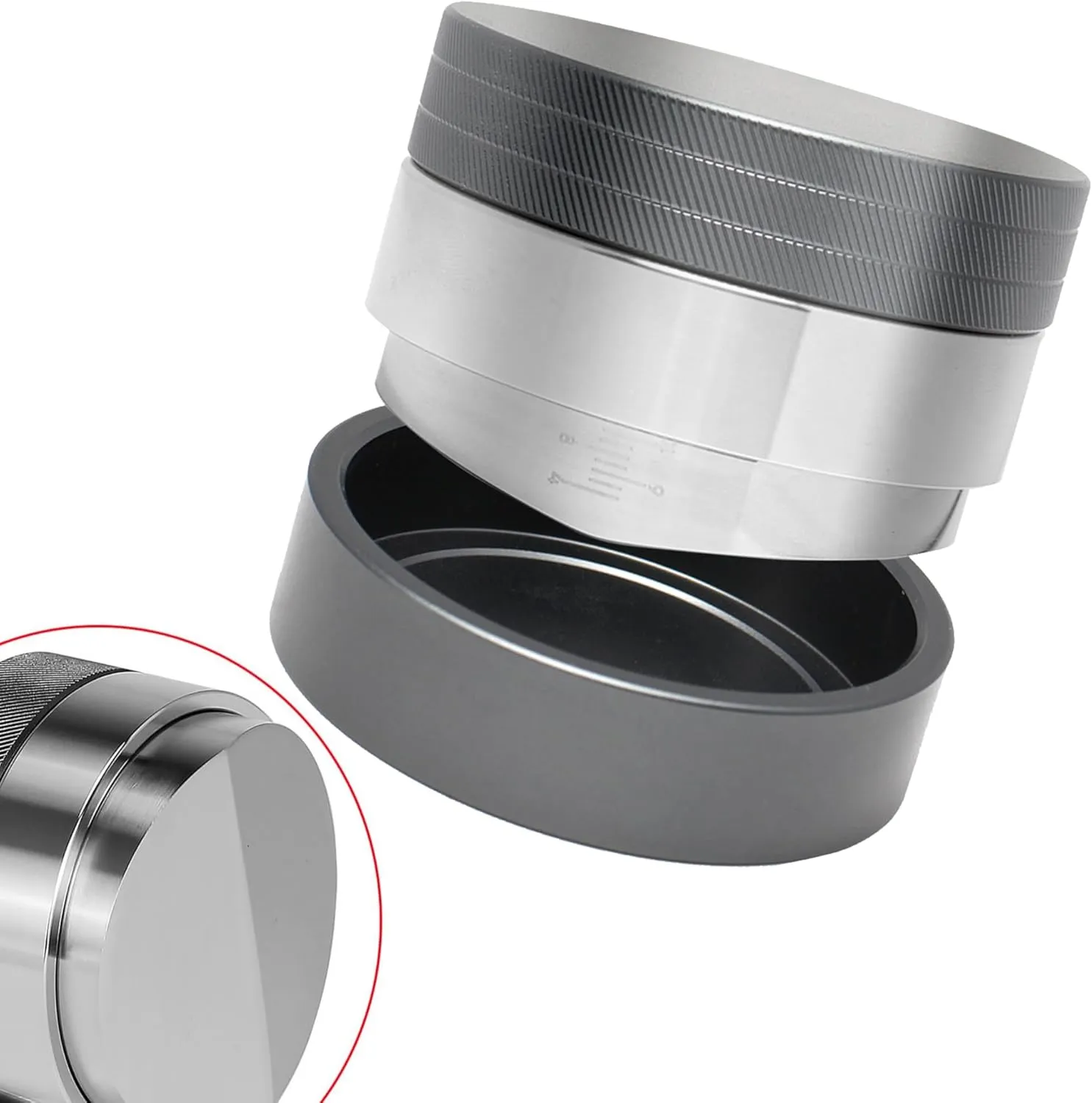 58.5mm Coffee Distributor, Espresso Distribution Tool, Adjustable Depth Coffee Leveler, Compatible with ECM, Gaggia, La Marzocco, Rancilio Rocket and E61 Grouphead Machines