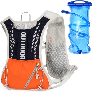 5L Hydration Pack for Men - Lightweight Running Vest with 1.5L Water Bladder, Water Backpack for Hiking, Running, Biking, and Raves- Reflective Design, Adjustable Straps